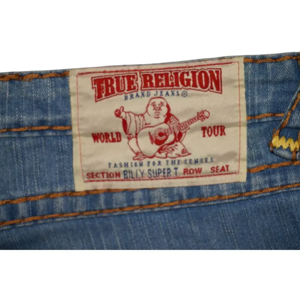 True Religion Billy Super T Jeans Men’s Size 38 Straight Leg Flap Pockets